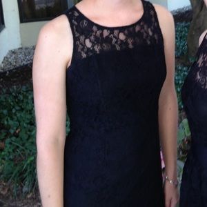 Banana Republic Black Lace Shift LBD